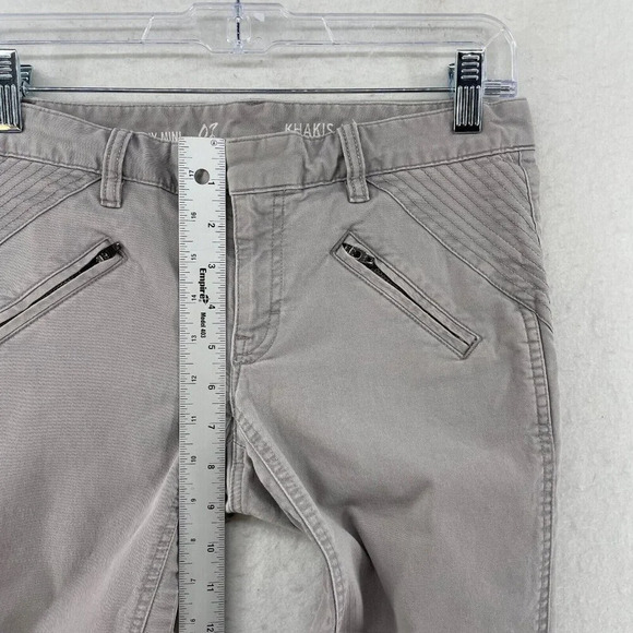 Gap Khakis Pants Women's 28 Beige Skinny Mini Stretch Cropped Jeggings Slim Fit - Picture 4 of 12